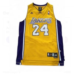 Adidas Yellow Kobe Bryant Lakers Swingman #24 Jersey Men’s Small Embroidered